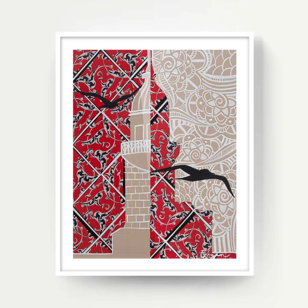 Lovinart - Red&Black By Evren Sezgin Print, Turkey