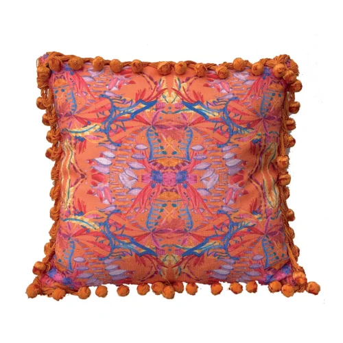 Design Madrigal - Orange Fiesta Pillow