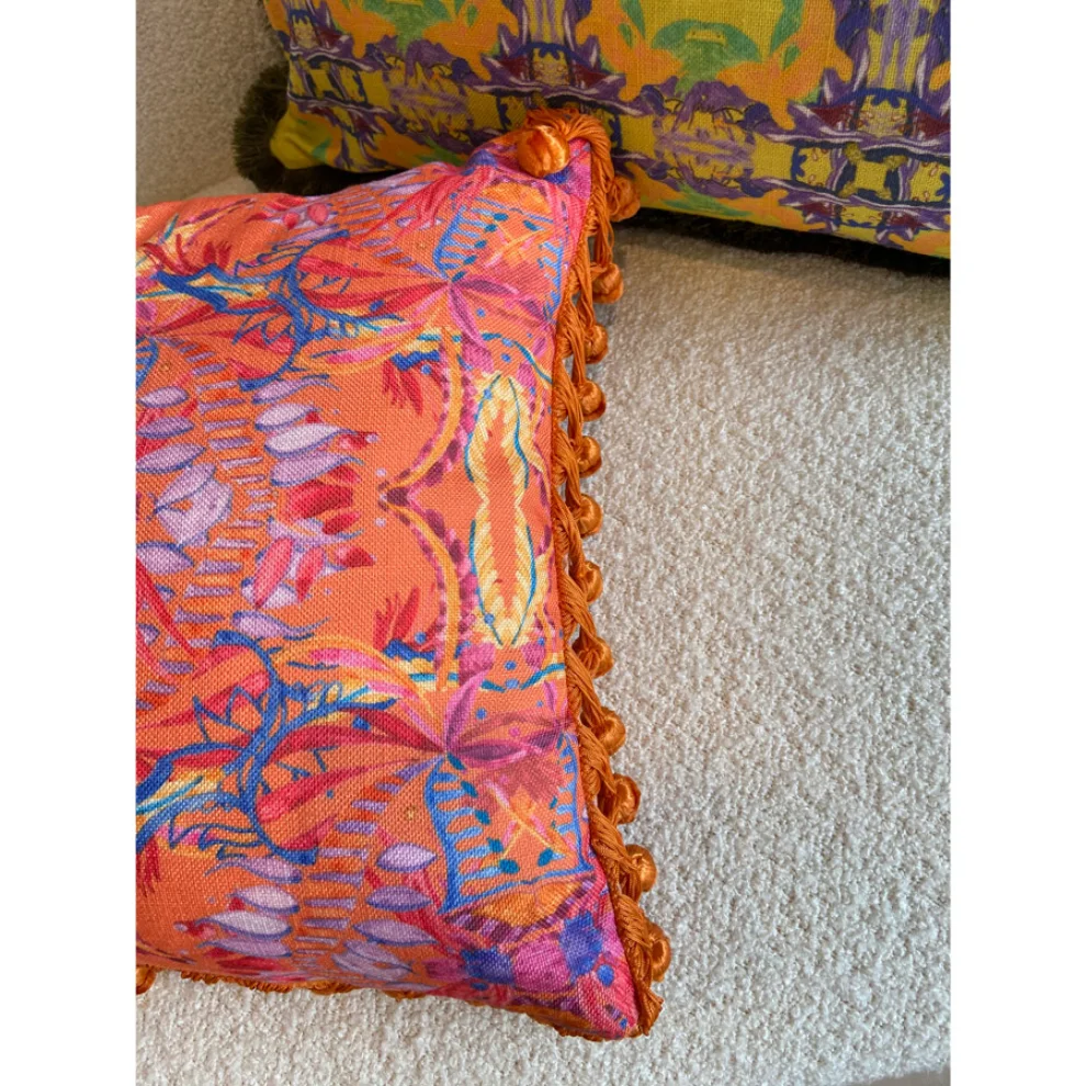 Design Madrigal	 - Orange Fiesta Pillow