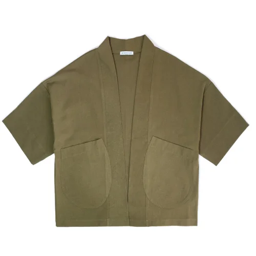 Not Enough Color - Oversize Khaki Kimono - I