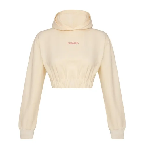 CHMLNS - Ecru Crop Sweatshirt