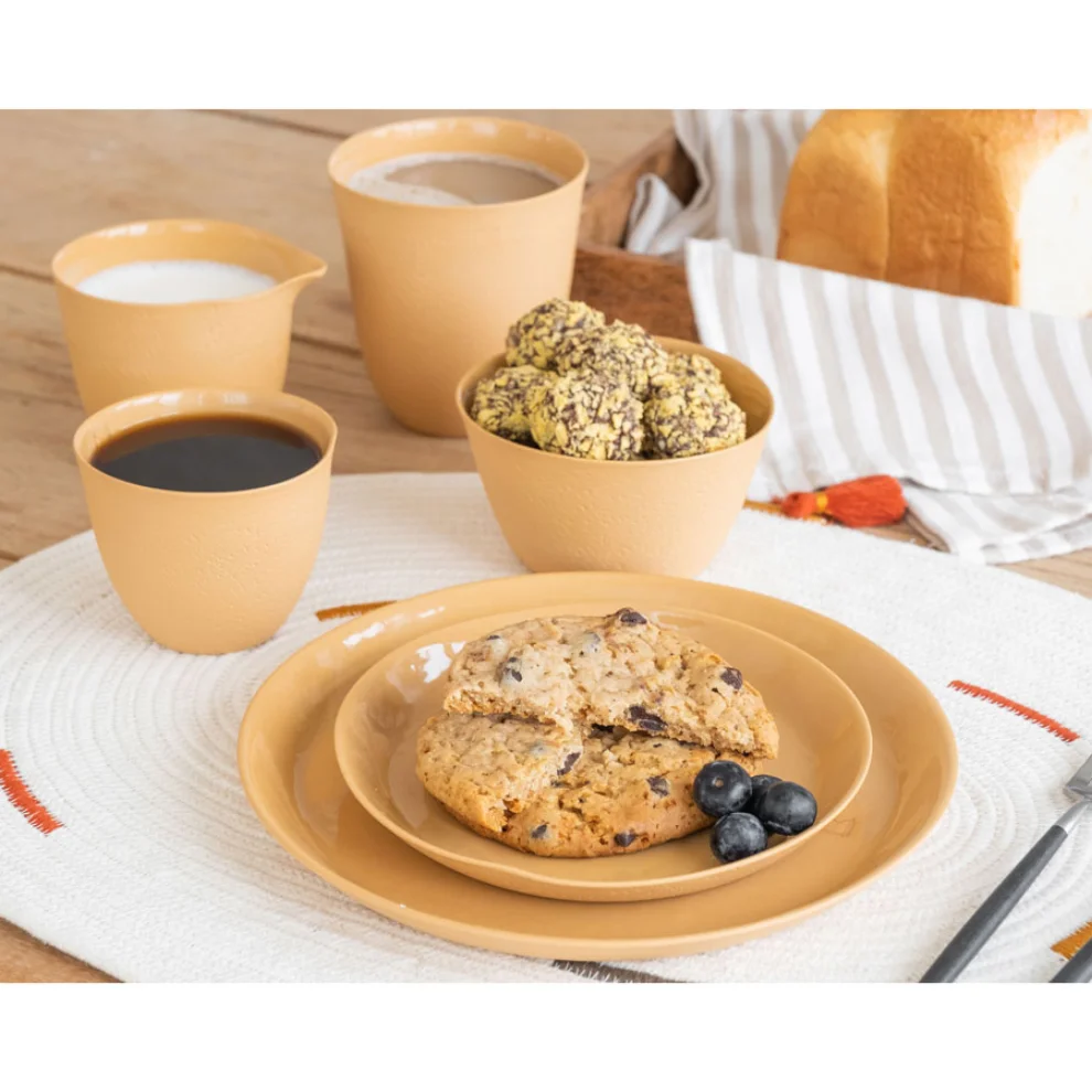 Masuma Ceramics - Mustard Küçük Boy Tatlı Tabağı