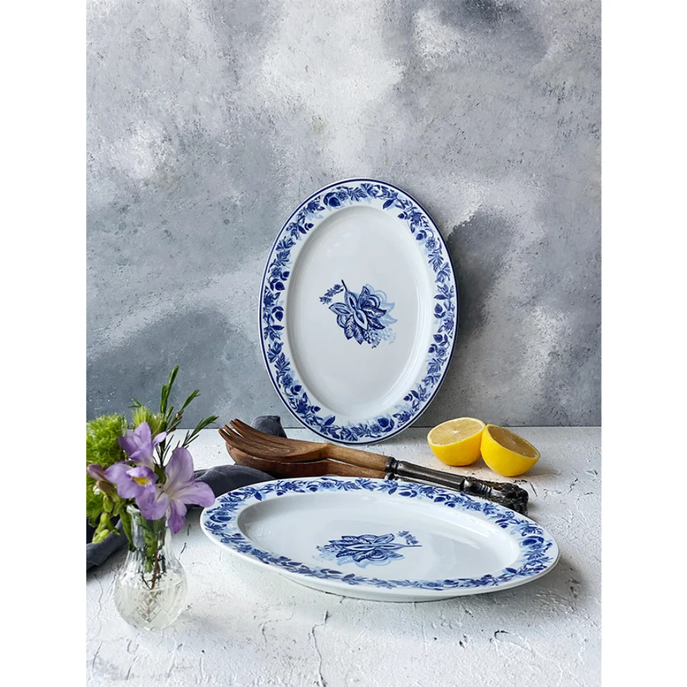 Fern&Co. - Georgian Garden Collection Çukur Yemek Tabağı