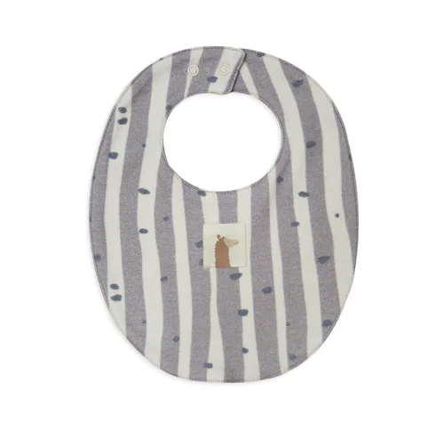 Auntie Me - Double Sided Irregular Stripes & Dots Agate Bib