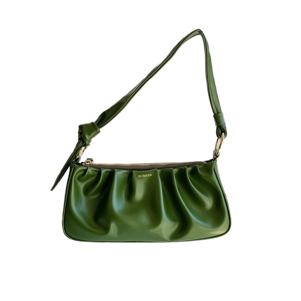 Mianqa - Cactus Leather Small Shoulder Bag 