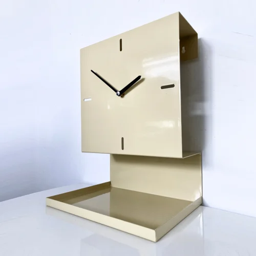 Zeus Dizayn - Kronos Kronos Wall Clock with Shelf