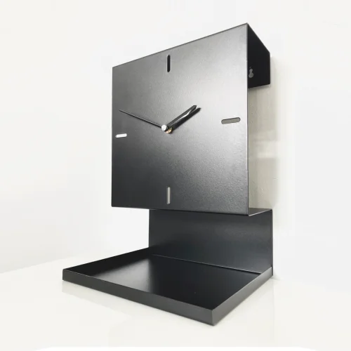 Zeus Dizayn - Kronos Kronos Wall Clock with Shelf