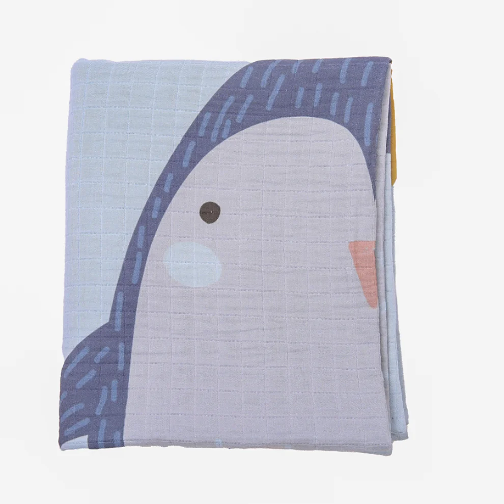 Miespiga - Penguin 4 Ply Muslin Blanket