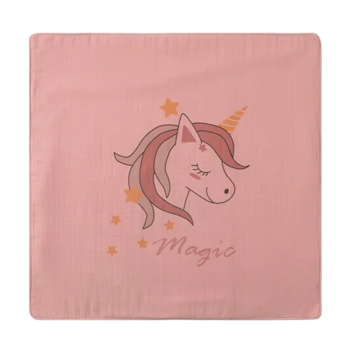 Miespiga - Unicorn Çift Taraflı Elyaf Bebek Oyun Halısı