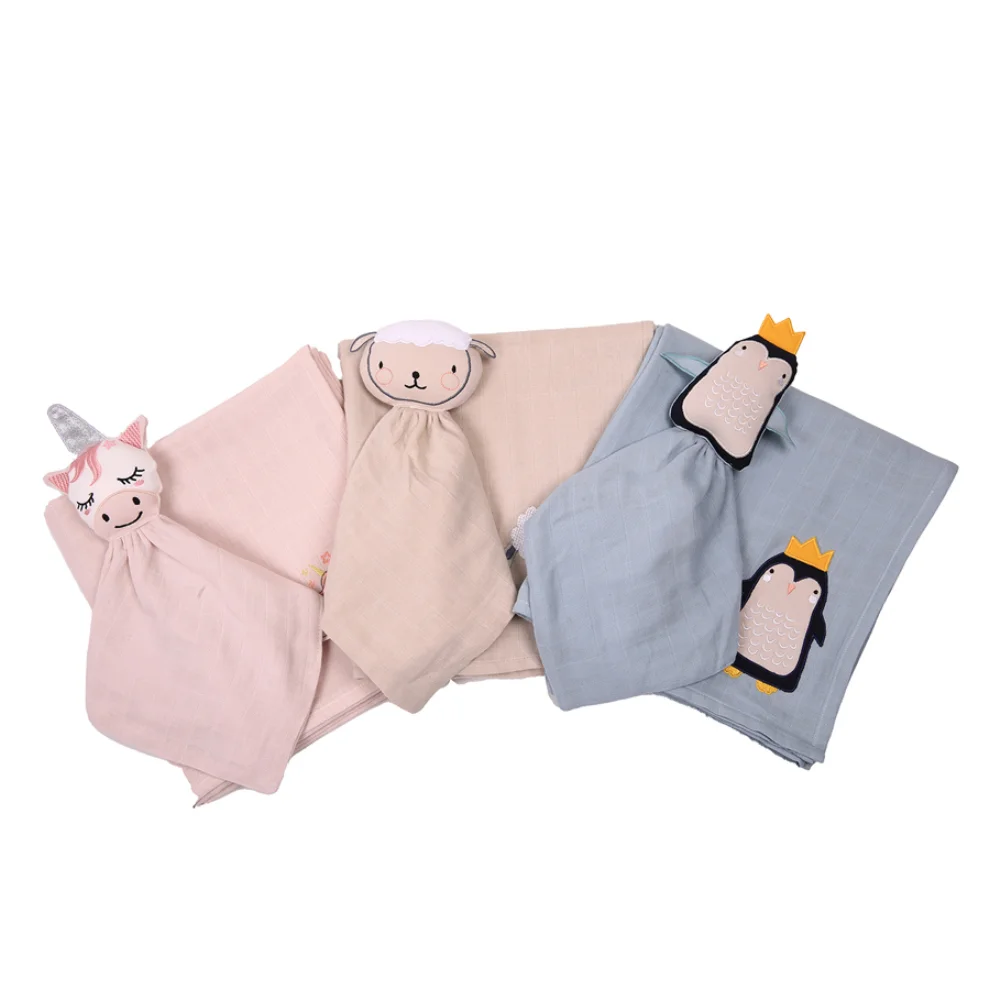 Miespiga - Lamb Sleeping Companion + Muslin Set