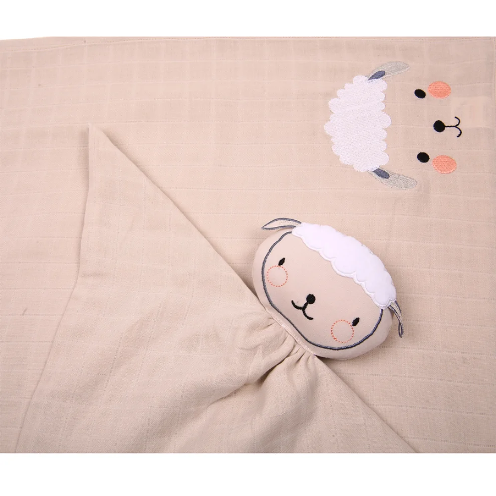 Miespiga - Lamb Sleeping Companion + Muslin Set