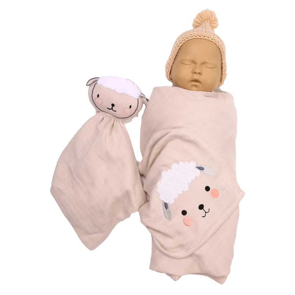 Miespiga - Lamb Sleeping Companion + Muslin Set