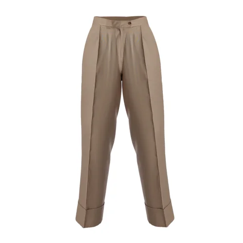 Equpe Studio - Tailored Tapered Linen Trousers