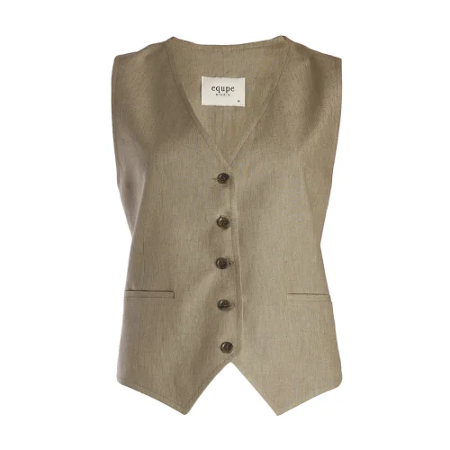 Equpe Studio - V-neck Linen Vest