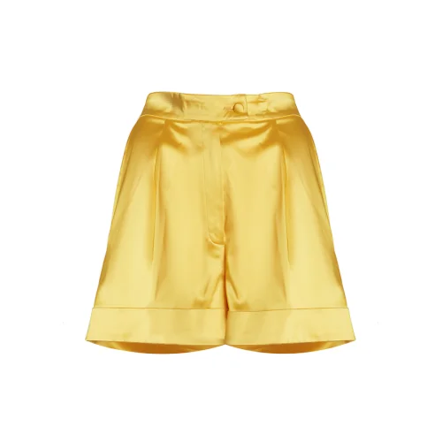 Equpe Studio - High-Waist Satin Tailored Shorts