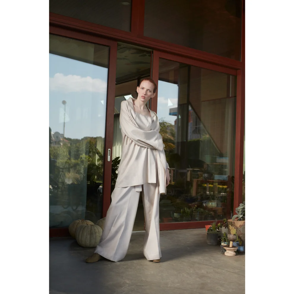 Equpe Studio - Linen Wide Leg Trousers