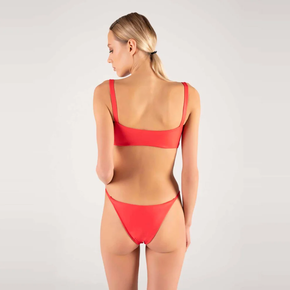 Shikoo Swimwear - Straplez Ayar Askılı Kuşgözlü Bikini