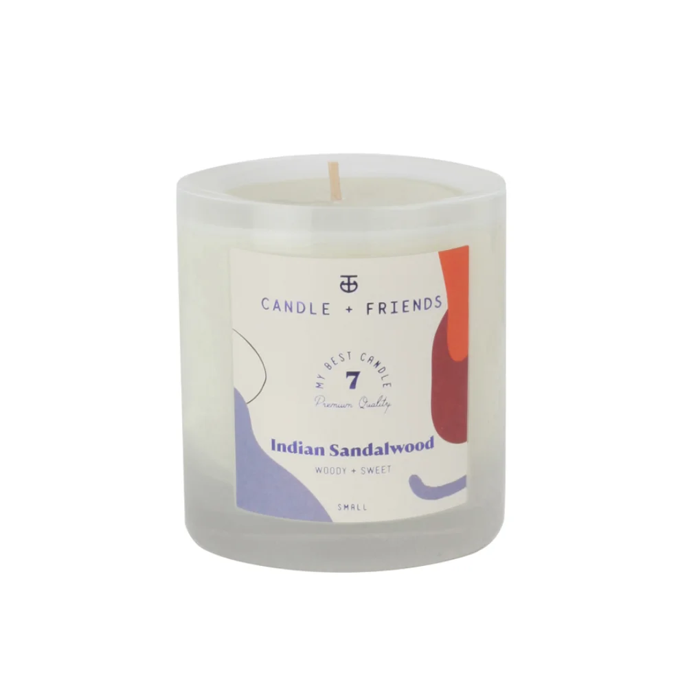 Candle and Friends - No.7 Indian Sandalwood Small Glass Candle