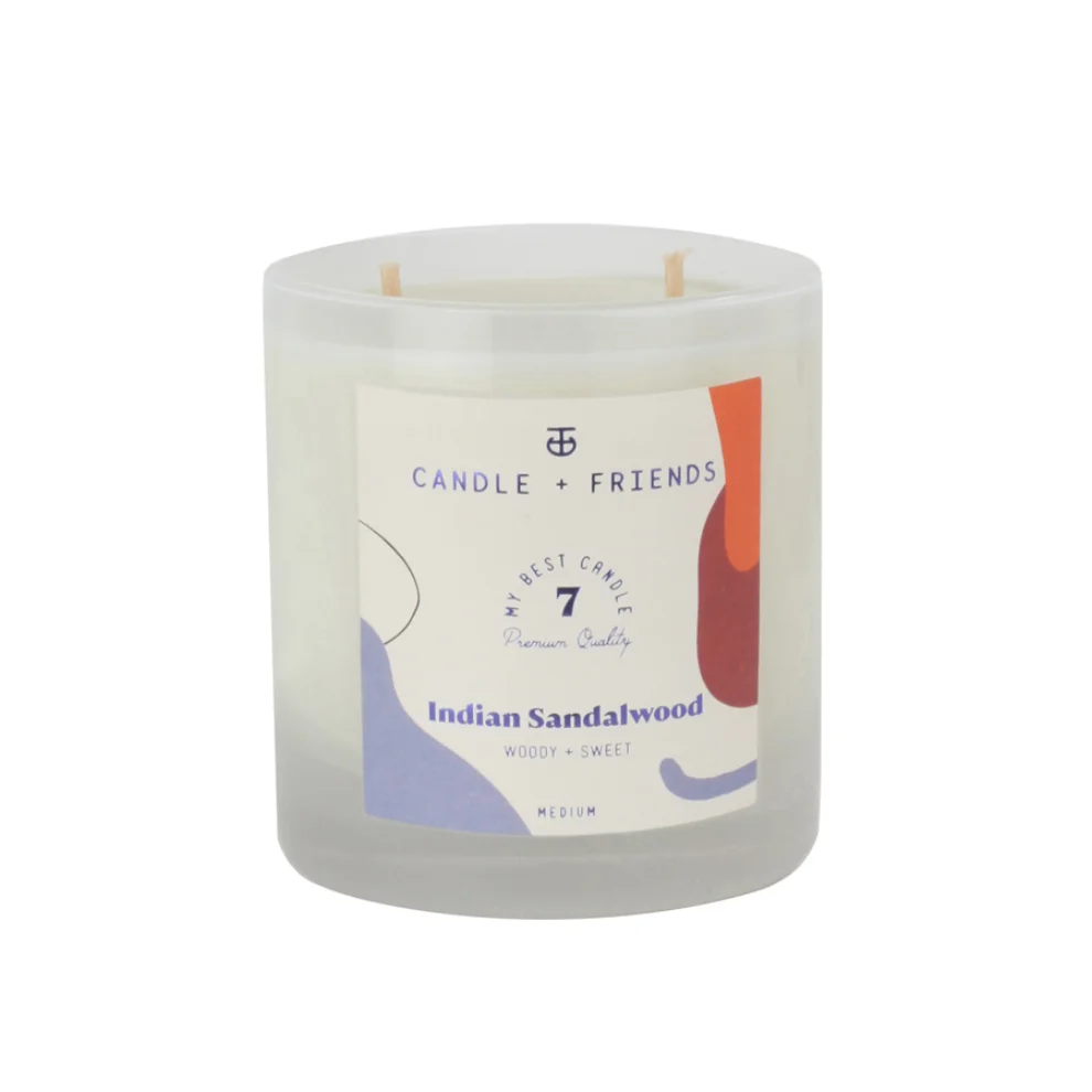 Candle and Friends - No.7 Indian Sandalwood Small Glass Candle