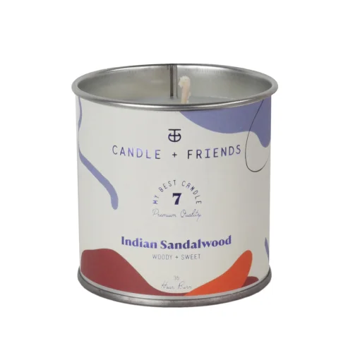 Candle and Friends - No.7 Indian Sandalwood Tin Candle