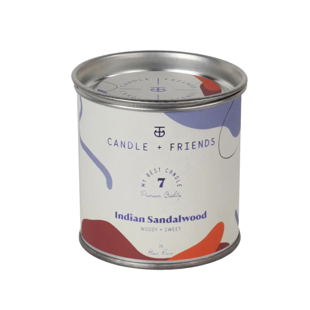 Candle and Friends - No.7 Indian Sandalwood Tin Candle