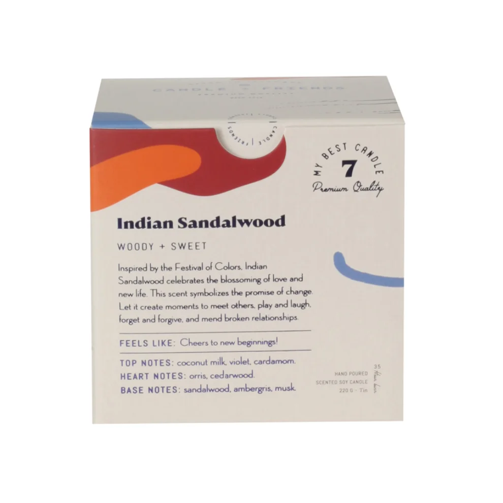 Candle and Friends - No.7 Indian Sandalwood Teneke Mum