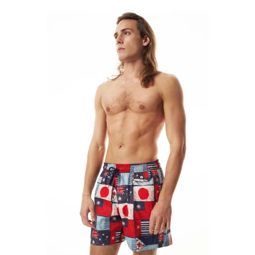 Shikoo Swimwear - Flag Patterned Shorts Swimwear