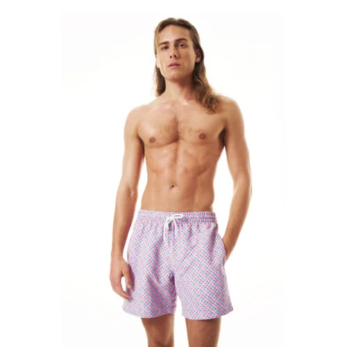 Shikoo Swimwear - Pink Patterned Shorts Swimwear