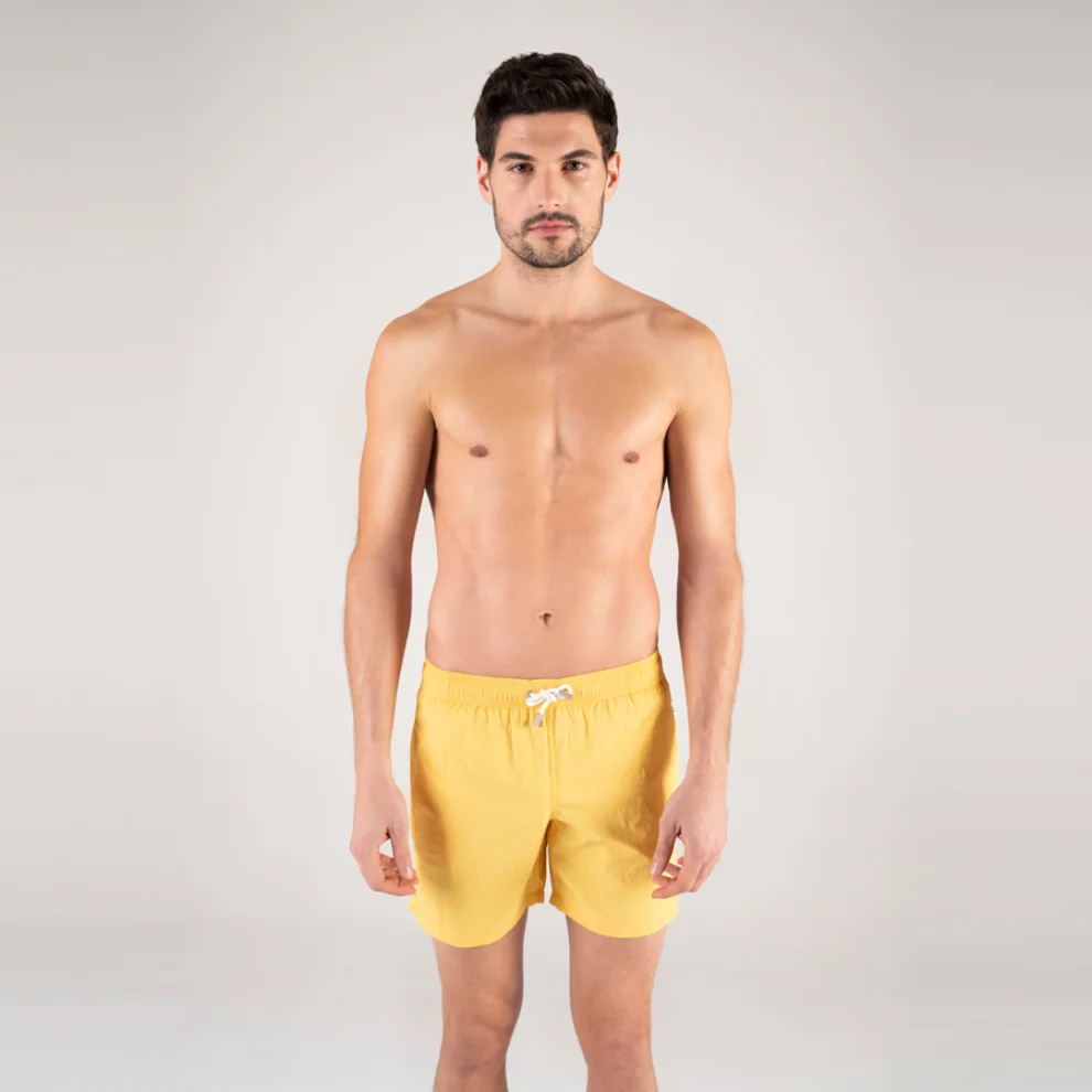 Shikoo Swimwear - Back Pocket Zipper Shorts Swimsuit
