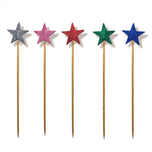 BalinMandalin - Stars Origami Cake Topper, 5 in a package