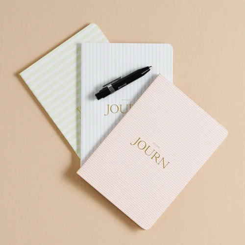 Journ - Stripes Collection - Including 3 Notebooks