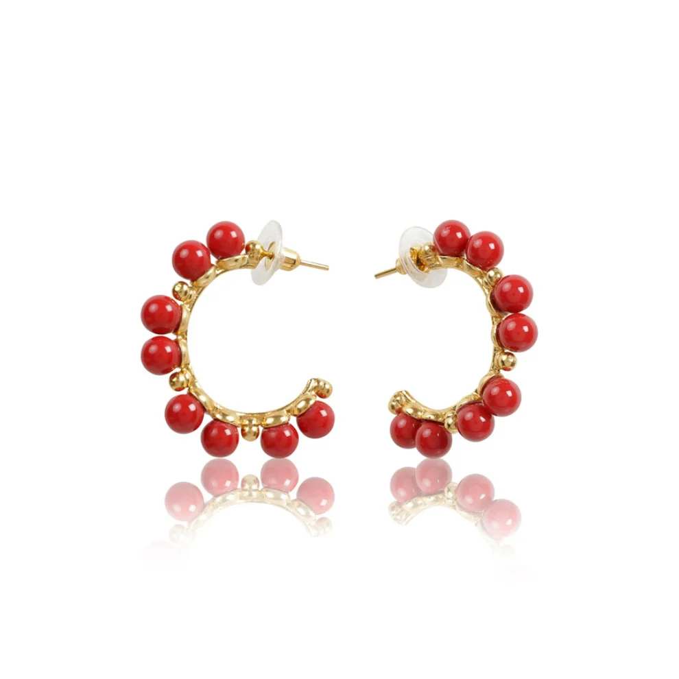 May Concept - Kate Midi Coral Earing