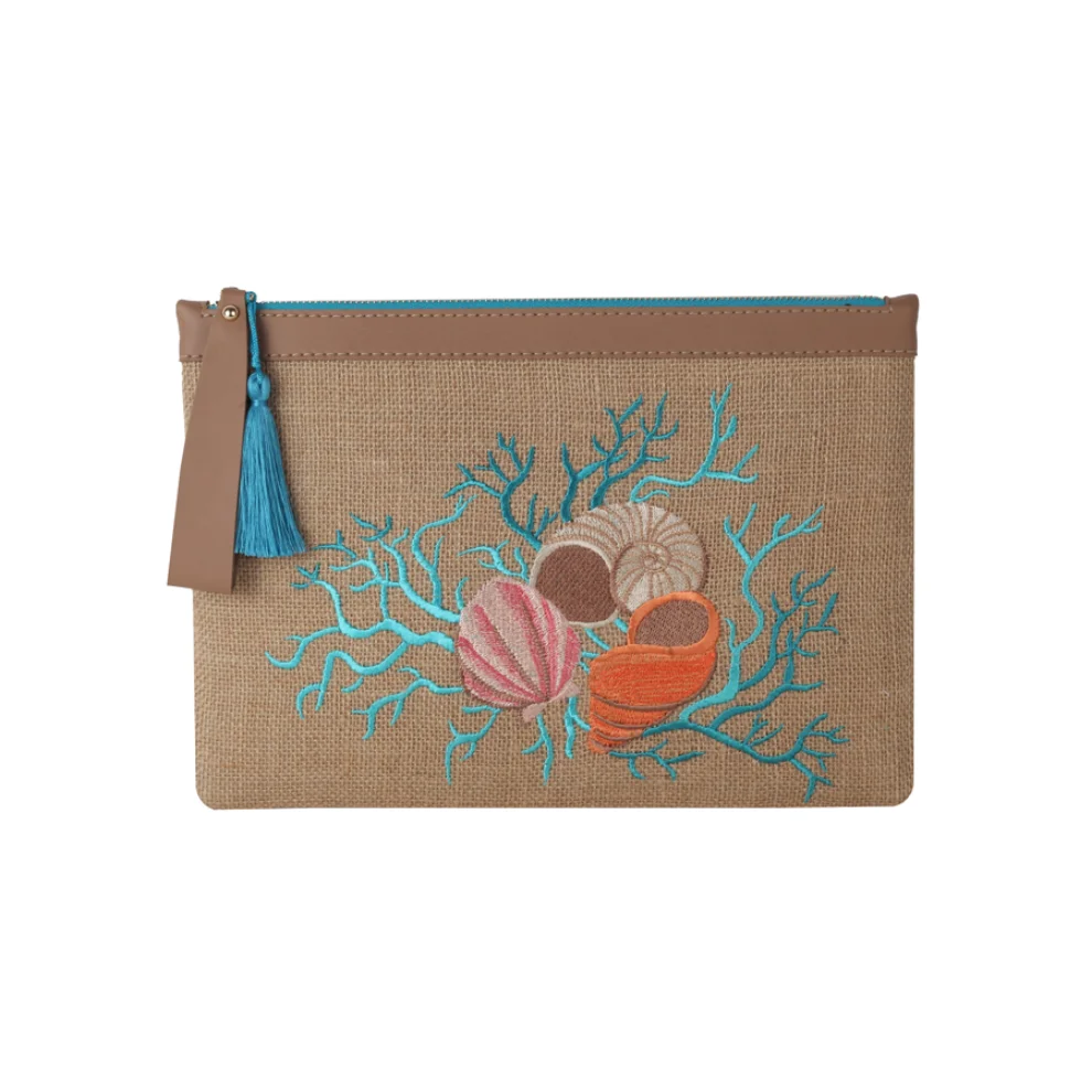 EynaCo - Blue Coral Handbag