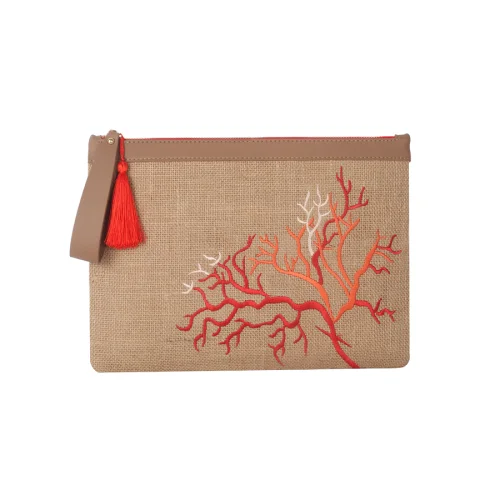 EynaCo - Coral Red Handbag