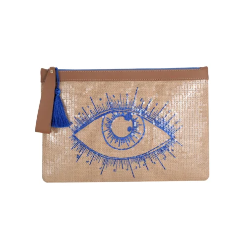 EynaCo - Magic Eye Blue Handbag