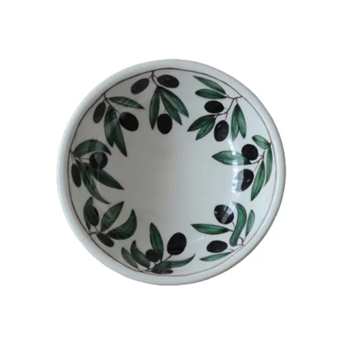 Maya Handcrafts - Olive Branch Pattern Bowl