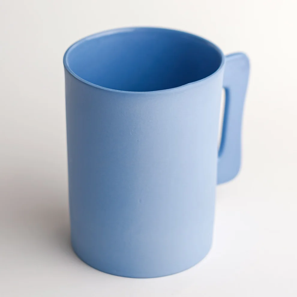 Houb Atelier - Handled Bluemint Cylinder Mug