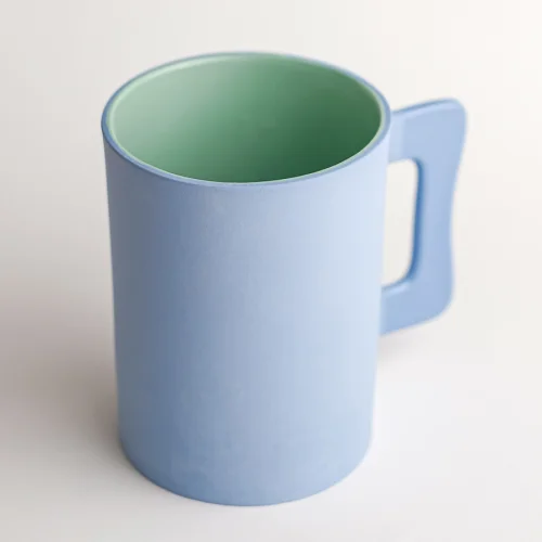 Houb Atelier - Handled Bluemint Cylinder Mug