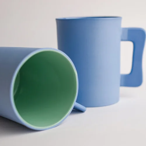 Houb Atelier - Handled Bluemint Cylinder Mug