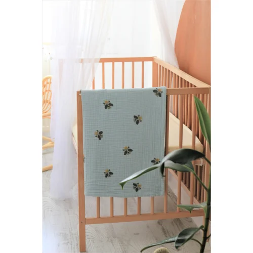 Piccolo Republic - Racoon Organic Muslin Blanket