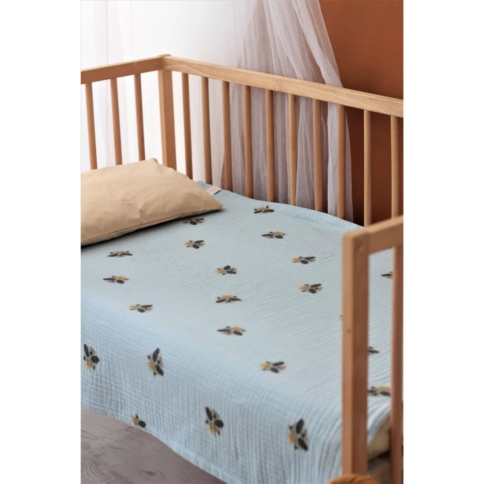 Piccolo Republic - Racoon Organic Muslin Blanket