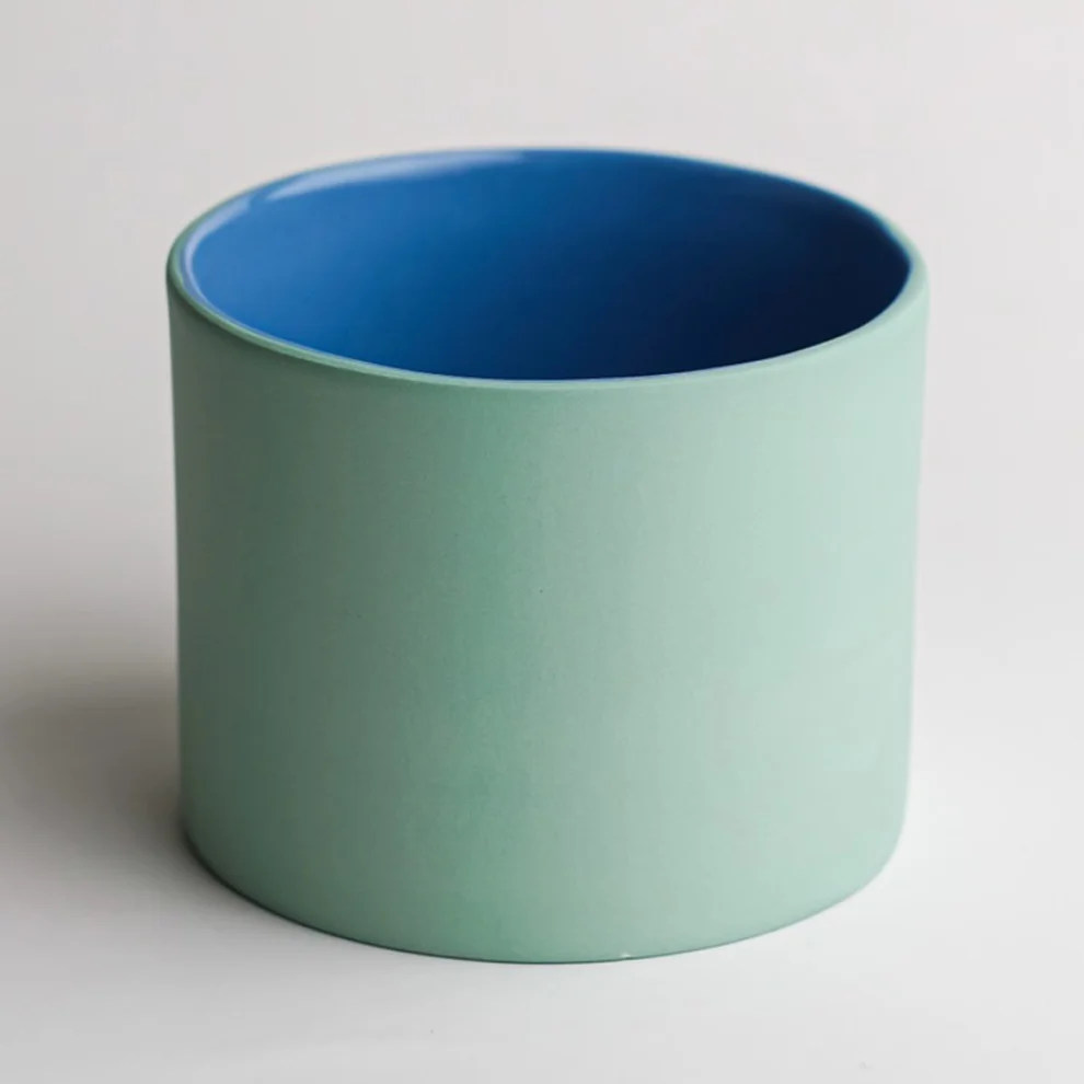 Houb Atelier - Bluemint Cylinder Bardak