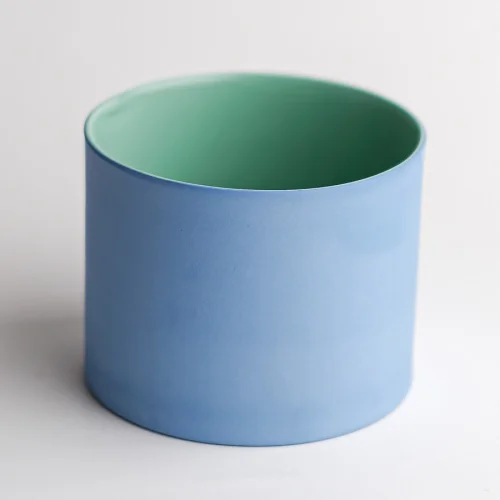 Houb Atelier - Bluemint Cylinder Bardak