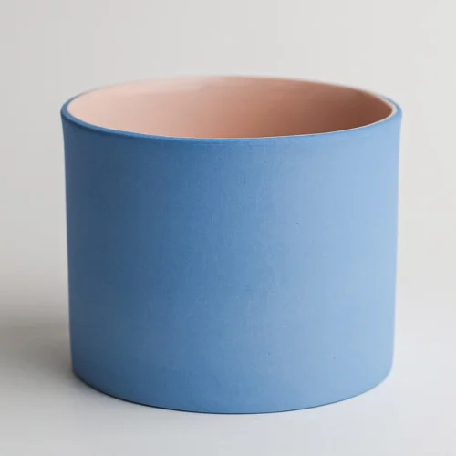 Houb Atelier - BlueSalmon Cylinder Bardak