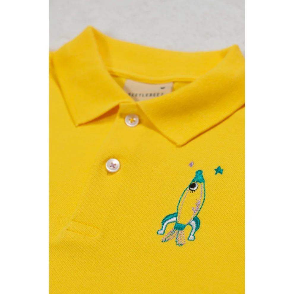 Beetle Beez - Rocket Fish Short-Sleeve embroidered Polo T-Shirt