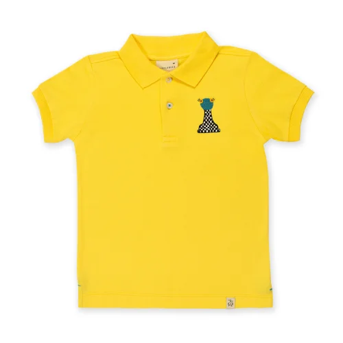 Beetle Beez - Chess The Yellow Frog | Short-Sleeve embroidered Polo T-Shirt