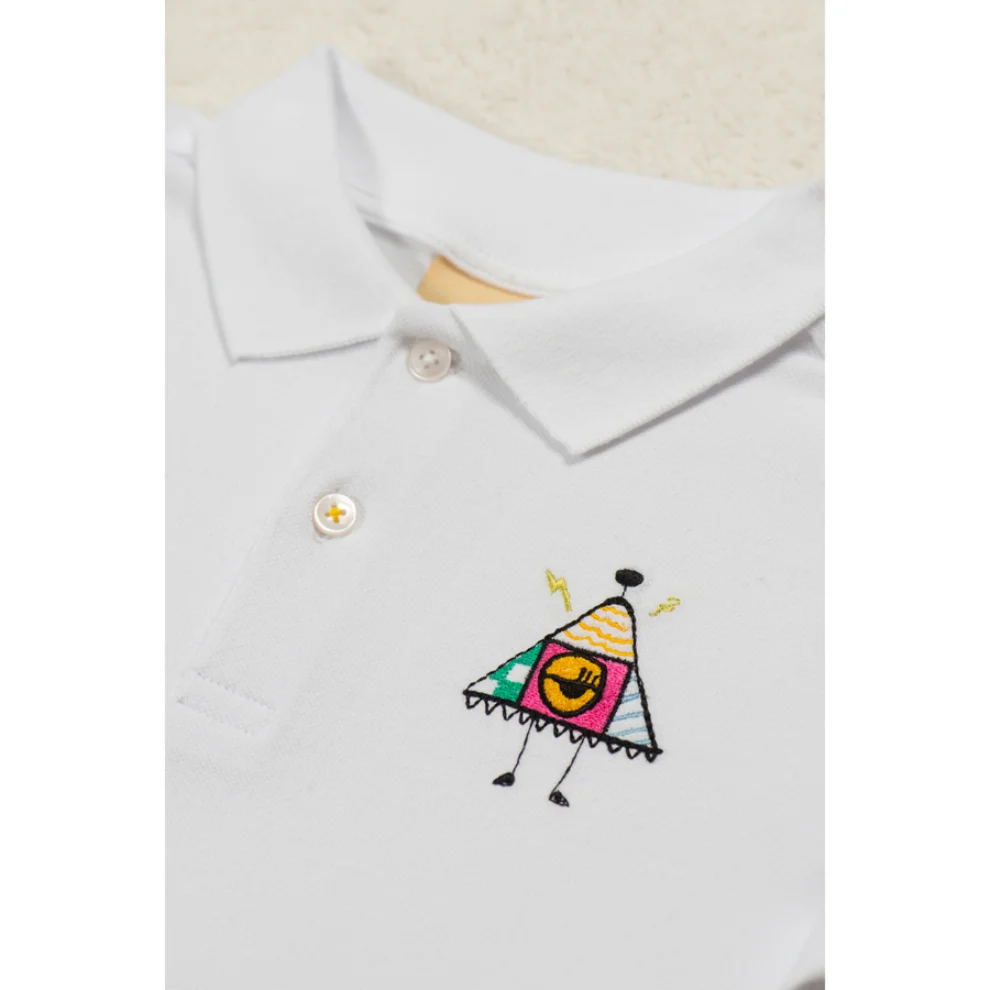 Beetle Beez - Cute Monster | Short-Sleeve embroidered Polo T-Shirt