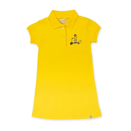 Beetle Beez - Cool Scooter Girl | Short-Sleeve embroidered Polo Dress