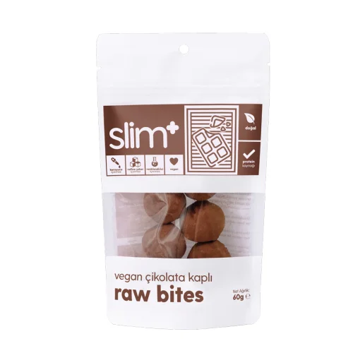 Slim+ - 5'li Vegan Çikolata Raw Bites Paketi