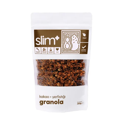 Slim+ - 5'li 100g Kakao Yerfıstıgı Granola Paketi